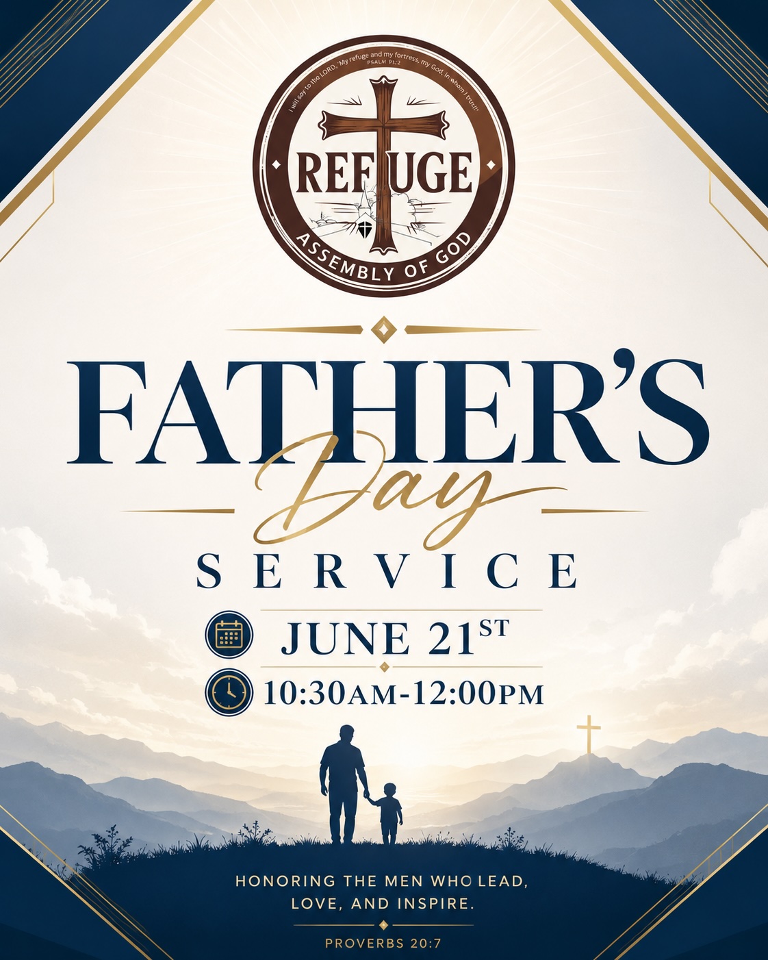 Father's Day Service June 21st 10:30am-12:00pm